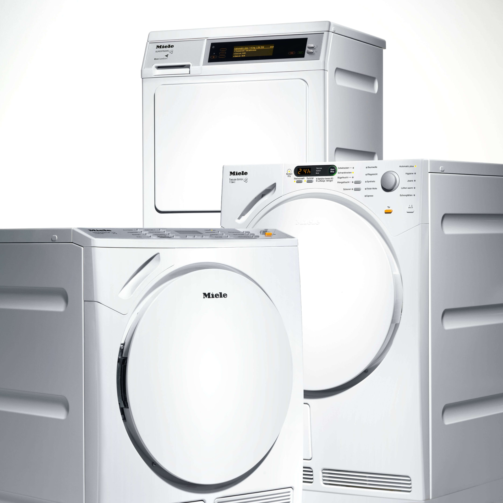 Стиральные и сушильные машины Miele